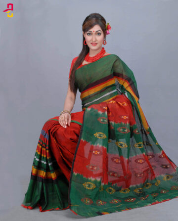 Maslise Silk Cotton Tangail Saree HAT-805