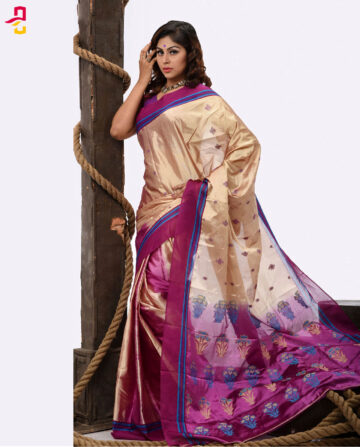 Pure Soft Silk Tangail Sari (সফট সিল্ক শাড়ি) HHS-472