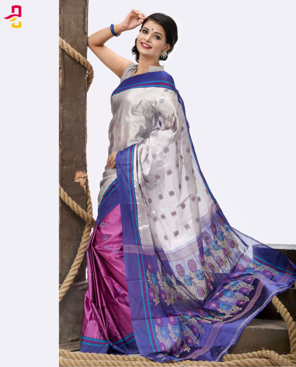 Pure Soft Silk Tangail Sari (সফট সিল্ক শাড়ি) HHS-485