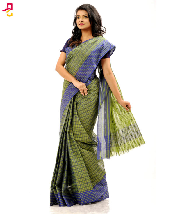 Pure Cotton Check Tangail Sari (সুতি শাড়ি) HHS-503