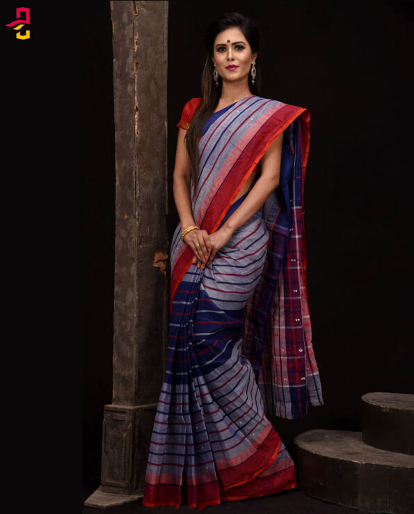Pure Soft Cotton Tangail Sari (সুতি শাড়ি) HHS-530