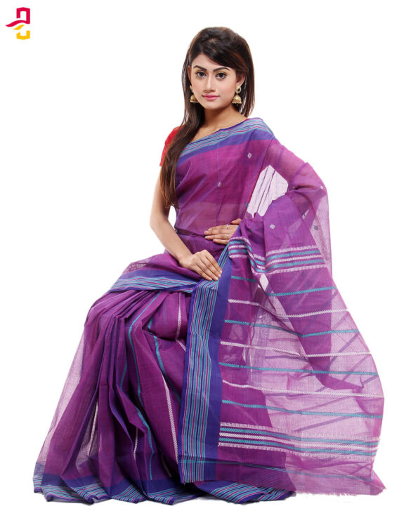 Muslin Soft Mercerized Cotton Tangail Sari (সুতি শাড়ি) HMC-63