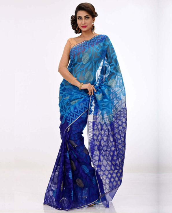 Silk Jamdani Saree HN-196